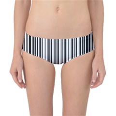 Barcode Pattern Classic Bikini Bottoms