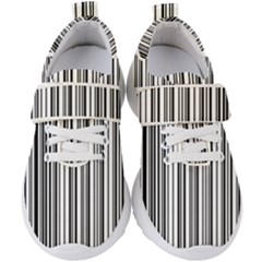 Barcode Pattern Kids  Velcro Strap Shoes