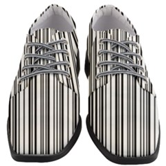 Barcode Pattern Women Heeled Oxford Shoes