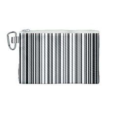 Barcode Pattern Canvas Cosmetic Bag (medium)