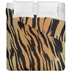 Tiger Animal Print A Completely Seamless Tile Able Background Design Pattern Duvet Cover Double Side (california King Size) by Amaryn4rt