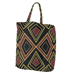 Abstract Pattern Geometric Backgrounds  Giant Grocery Tote by Eskimos