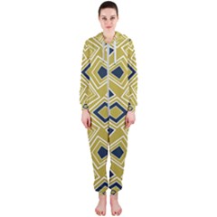 Abstract Pattern Geometric Backgrounds   Hooded Jumpsuit (ladies) by Eskimos