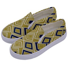 Abstract Pattern Geometric Backgrounds   Kids  Canvas Slip Ons by Eskimos