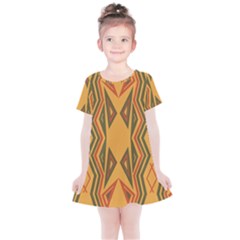 Abstract Pattern Geometric Backgrounds  Kids  Simple Cotton Dress