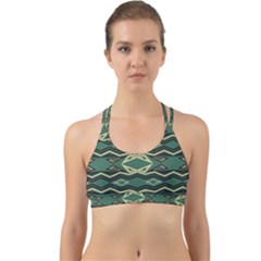 Abstract Pattern Geometric Backgrounds Back Web Sports Bra by Eskimos