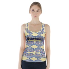 Abstract Pattern Geometric Backgrounds  Racer Back Sports Top by Eskimos
