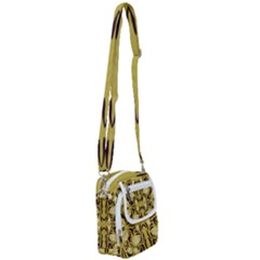 Folk flowers print Floral pattern Ethnic art Shoulder Strap Belt Bag