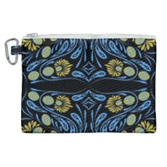 Folk Flowers Print Floral Pattern Ethnic Art Canvas Cosmetic Bag (xl) by Eskimos