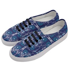 Folk Flowers Print Floral Pattern Ethnic Art Women s Classic Low Top Sneakers by Eskimos