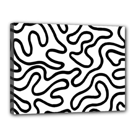 Patern Vector Canvas 16  X 12  (stretched) by nate14shop