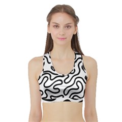 Patern Vector Sports Bra With Border