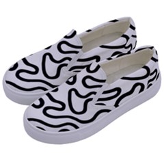 Patern Vector Kids  Canvas Slip Ons by nate14shop