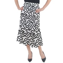 Patern Vector Midi Mermaid Skirt by nate14shop