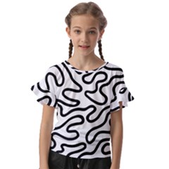 Patern Vector Kids  Cut Out Flutter Sleeves by nate14shop