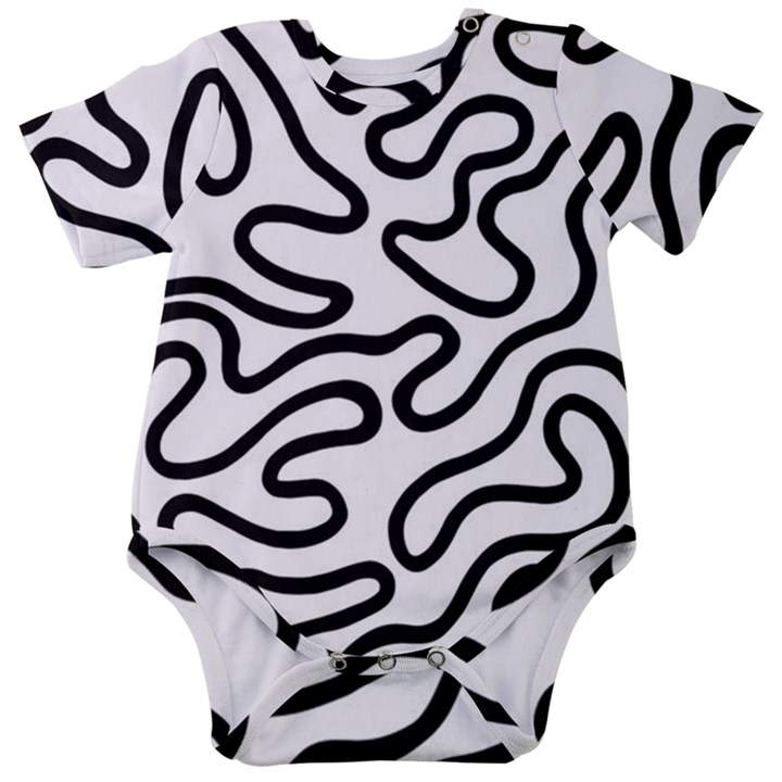 Patern Vector Baby Short Sleeve Onesie Bodysuit