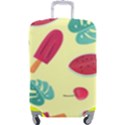 Watermelon Leaves Cherry Background Pattern Luggage Cover (Large) View1