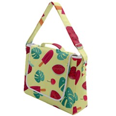 Watermelon Leaves Cherry Background Pattern Box Up Messenger Bag by nate14shop