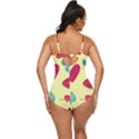 Watermelon Leaves Cherry Background Pattern Retro Full Coverage Swimsuit View4