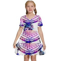 Bring Me The Horizon  Kids  Short Sleeve Tiered Mini Dress by nate14shop