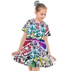 Abstrak Kids  Short Sleeve Shirt Dress