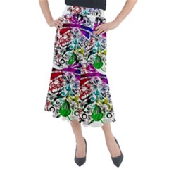 Abstrak Midi Mermaid Skirt by nate14shop