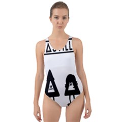 Bastille Cut-out Back One Piece Swimsuit by nate14shop