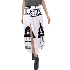 Bastille Velour Split Maxi Skirt by nate14shop