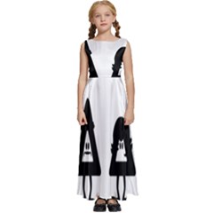 Bastille Kids  Satin Sleeveless Maxi Dress by nate14shop