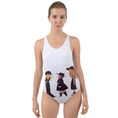American Horror Story Cartoon Cut-out Back One Piece Swimsuit by nate14shop