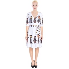 American Horror Story Cartoon Wrap Up Cocktail Dress by nate14shop