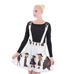 American Horror Story Cartoon Suspender Skater Skirt by nate14shop