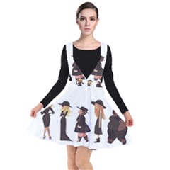 American Horror Story Cartoon Plunge Pinafore Dress by nate14shop