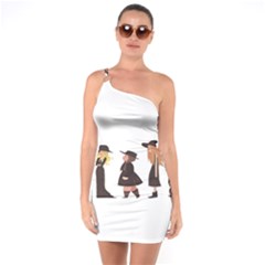 American Horror Story Cartoon One Soulder Bodycon Dress