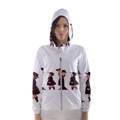 American Horror Story Cartoon Women s Hooded Windbreaker by nate14shop