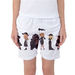 American Horror Story Cartoon Women s Basketball Shorts by nate14shop