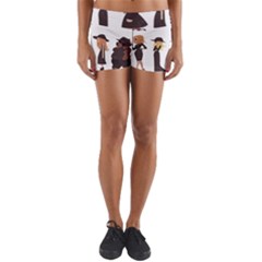 American Horror Story Cartoon Yoga Shorts by nate14shop