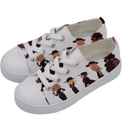 American Horror Story Cartoon Kids  Low Top Canvas Sneakers by nate14shop