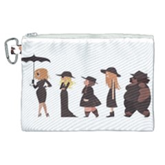 American Horror Story Cartoon Canvas Cosmetic Bag (xl)