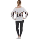 American Horror Story Cartoon Off Shoulder Long Sleeve Velour Top View2