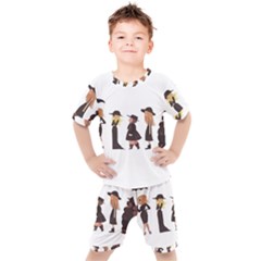 American Horror Story Cartoon Kids  Tee And Shorts Set by nate14shop