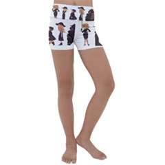 American Horror Story Cartoon Kids  Lightweight Velour Yoga Shorts by nate14shop