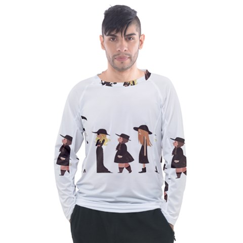 American Horror Story Cartoon Men s Long Sleeve Raglan Tee by nate14shop