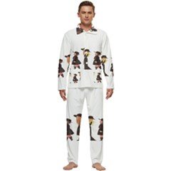 American Horror Story Cartoon Men s Long Sleeve Velvet Pocket Pajamas Set