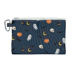 Halloween Canvas Cosmetic Bag (large) by nate14shop