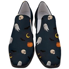 Halloween Women Slip On Heel Loafers by nate14shop