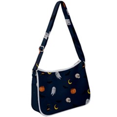 Halloween Zip Up Shoulder Bag by nate14shop