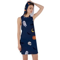 Halloween Racer Back Hoodie Dress by nate14shop