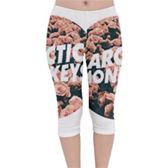 Arctic Monkeys Colorful Velvet Capri Leggings  by nate14shop