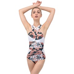 Arctic Monkeys Colorful Cross Front Low Back Swimsuit by nate14shop